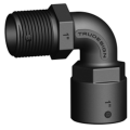 TruDesign Connector Female Thread to Male Thread 90 Degree 1 1/2 Inch 90630
