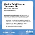 Płyn koncentrat do czyszczenia toalet 4 L Albin 12-03-010, toalety morskie toalety w domkach letniskowych, toalety przenośne typu typu Toi-Toi