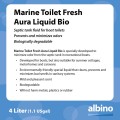 Płyn koncentrat do czyszczenia toalet 4 L Albin 12-03-012, toalety morskie toalety w domkach letniskowych, toalety przenośne typu typu Toi-Toi, chemia jachtowa