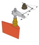 Rudder position sensor type Vetus RFU1718