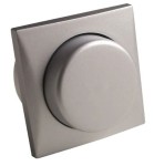 Ściemniacz z przełącznikiem srebrny matowy 100 W Batsystem BD1201ms