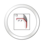 Bezel Flat White ViewLine 52mm VDO A2C53186022