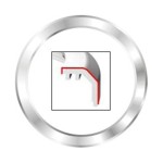 Bezel Flat Chrome ViewLine 85 mm VDO A2C53192910 