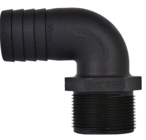 TruDesign Water Hose Tail to Male Thread 90 Degrees 25mm 90373