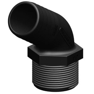 TruDesign Hose Tail to Male Thread 120 Degrees 38mm - 1 1/2 Inch 90532