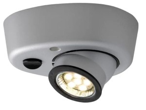 Lampa sufitowa srebrna matowa Batsystem 9441ms