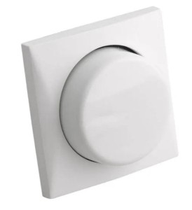 Ściemniacz z przełącznikiem biały 100 W Batsystem BD1201v