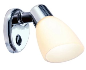Lampka ścienna Opal chromowana Batsystem 94000c