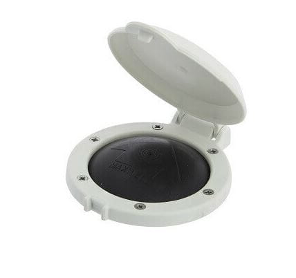 Wyłącznik nożny z pokrywą biały Maxwell P19007