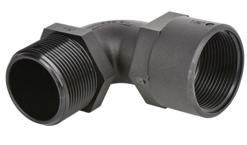 TruDesign Connector Female Thread to Male Thread 90 Degree 1 1/2 Inch 90630