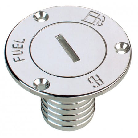 Korek wlewu paliwa z mosiądzu chromowanego  FUEL 1''1/2x38 Guidi 1171#110167, instalacja paliwowa