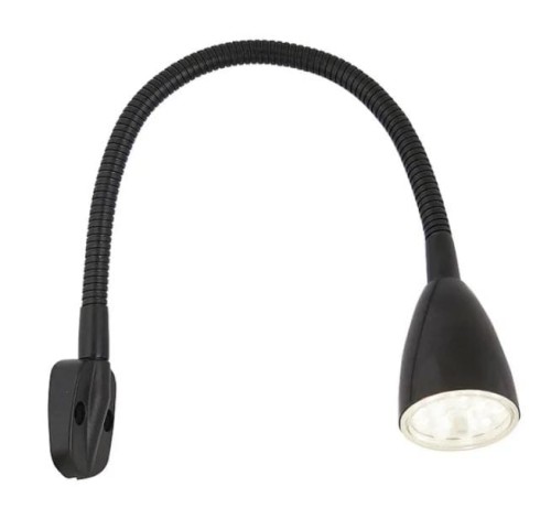Lampa LED wyginana czarna Batsystem 9445b, oświetlenie na jacht, oświetlenie kabinowe