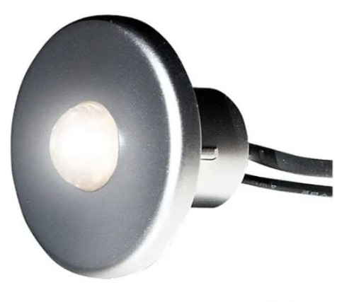 Lampa DOT 30 srebrny matowy Batsystem 8879ms, oświetlenie jachtowe