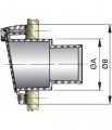 Złączka pawężowa Ø 50 mm Vetus TRC50PV