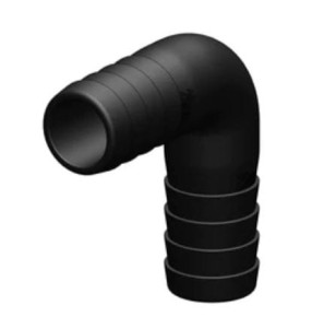 Złącze do węży 19 mm 90° czarne Trudesign 90699