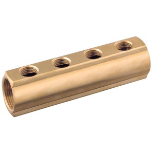 Kolektor z mosiądzu Ż 3/4''x1/2''x2 wyjścia Guidi 1006#10041A