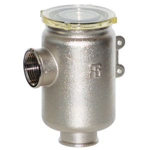 Water strainer "Tirreno" series with Grilamid TR55 see-thru cover 3/4 Guidi 1160#120005 