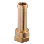 Króciec z mosiądzu żółtego  Ż 1/4''x12 Guidi 1025#100109