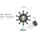 Premium Impeller Albin 06-01-011