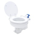 Toaleta ręczna Albin 07-01-003, instalacja sanitarna, ręczne spłukiwanie