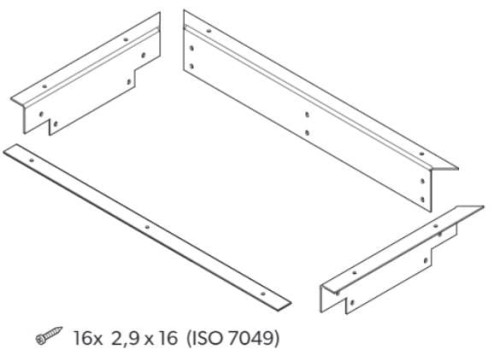 Ramka montażowa do lodówek serii CD20/CD30 Dometic 9105900023, kambuz