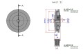Sprzęgło el-magnetyczne koło pasowe 12 V 1xB 7" Albin 05-59-034