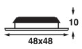 Lampa sufitowa chromowana Batsystem 9691, oświetlenie jachtowe, oświetlenie łodzi