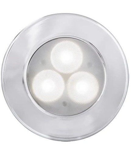 Lampa sufitowa z rozpraszaniem światła Nova 30° chromowana Batsystem 9477c, oświetlenie jachtu, oświetlenie łodzi