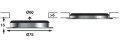 Lampa sufitowa biała Batsystem 9692v, oświetlenie sufitowe