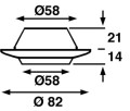 Lampa sufitowa z włącznikiem Batsystem 9480vs, oświetlenie sufitowe