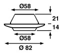 Lampa sufitowa biała Batsystem 9480v, oświetlenie jachtowe