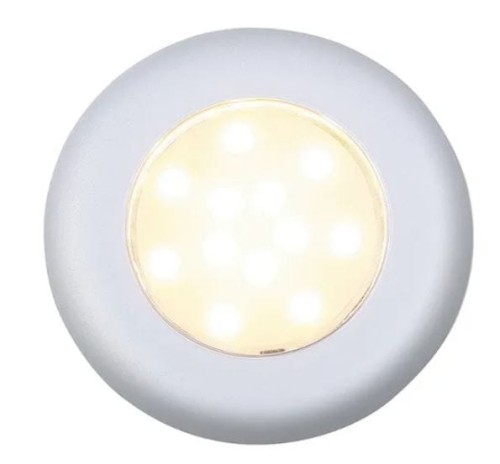 Lampa sufitowa wpuszczana srebrna matowa Batsystem 9475ms, oświetlenie jachtowe