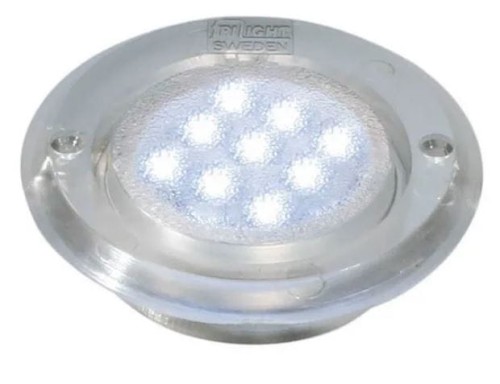 Lampa sufitowa chromowana Batsystem 94880v, oświetlenie jachtowe