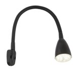 Lampa LED wyginana czarna Batsystem 9445b