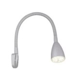 Lampa LED wyginana srebrna matowa Batsystem 9445ms