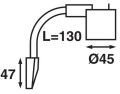 Lampa mapowa srebrna matowa Batsystem 94447-130ms, oświetlenie jachtowe