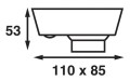 Lampa sufitowa biała Batsystem 9441v, oświetlenie jachtu