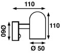 Lampa kabinowa mosiądz Batsystem 94205b, oświetlenie na jacht