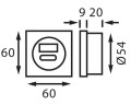 Kontakt USB biały Batsystem 5935v