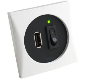Kontakt USB biały Batsystem 5935v