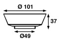 lampa sufitowa Comet biała Batsystem 9410vs,  oświetlenie jachtowe, oświetlenie łodzi