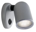 Lampa ścienna Tube srebrny matowy Batsystem 9405ms,  oświetlenie jachtowe, oświetlenie łodzi