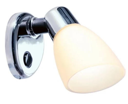Lampka ścienna Opal chromowana Batsystem 94000c,  oświetlenie jachtowe, oświetlenie łodzi