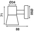 Lampa Tube D3 Batsystem 2093-D3, oświetlenie jachtowe