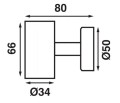 Lampa z USB Tube D2 Batsystem 2093-D2USB, oświetlenie jachtowe