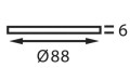 Ramka dystansowa Batsystem 9797Frame, oświetlenie jachtowe