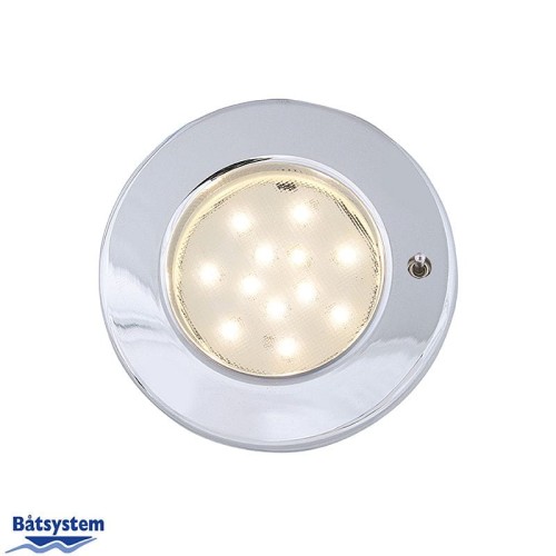 Oświetlenie sufitowe z włącznikiem chrom Batsystem 9476CS, oświetlenie jachtowe
