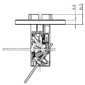 Czujnik poziomu paliwa VDO 3-180 Ohm A2C59510162, jacht, łódka