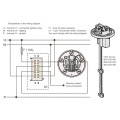 Wskaźnik poziomu wody VDO 52 mm A2C59514676, jacht, łódź, woda świeża, woda pitna